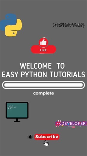 Welcome to Easy Python Tutorial | INTRO LOADING ‪@PythonGenie‬