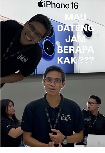 Jadi kalian mau dateng ke Hello Store Living World Grand Wisata Bekasi jam berapa?🤏🏻🎉 #blibliomg #helloitulebih #authorisedreseller @hellostoreindonesia @Living World Grand Wisata