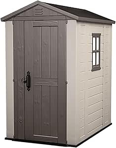 Amazon.com : Keter Factor 4x6 Outdoor Storage Shed Kit-Perfect to Store Patio Furniture, Garden Tools, Bike Accessories, Beach Chairs and Push Lawn Mower : Storage Sheds : Patio, Lawn & Garden