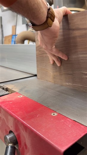 13K views · 836 reactions | It’d sure be great to glue up straight off the jointer—but my combo machine just can’t be dialed in well enough to ever do it. A minute with a hand plane usually gets it dialed in pretty well, and the slight spring joint closes up with a clamp in the middle. #woodworking #reels #furnituremaker #tools #woodshop | Boundary Fog Furniture | Facebook