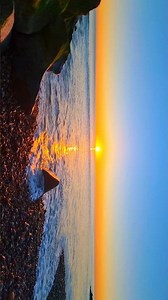 🌅 Golden Sunset Paradise | Mountains, Ocean & Nature Beauty 🌊🏔️