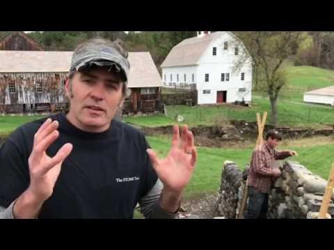 Stone Wall Building - Batter Frames and String Lines