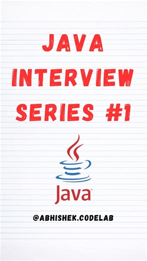 Abhishek’s CodeLab on Instagram: "Java Interview Series 1 What is JDK vs JRE vs JVM, explained simply. A must-know concept for every Java interview. 📌 Save this for later 🙌🏻 Share to your Java buddy 👉 Follow @abhishek.codelab for more #javainterview #java #corejava #interviewprep #javaprogramming"