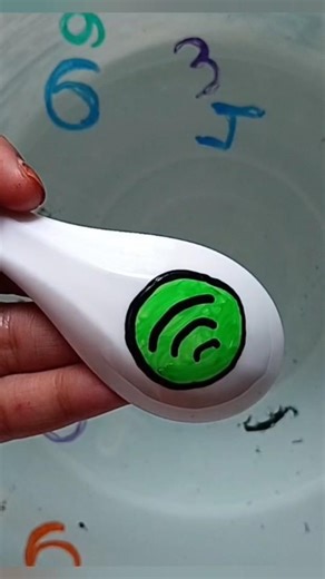 floating pen spotify logo drawing idea | how to draw spotify logo drawing trick #shorts #spotify