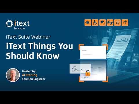 iText Suite 9.6 Webinar: Things You Should Know | iText by Apryse