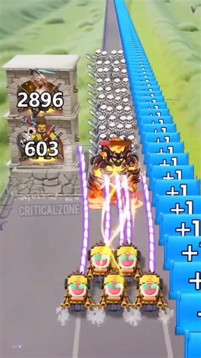 1 vs 1000 Zombies! Impossible Survival Challenge 😱 | Set 411 #Shorts #Gaming #Zombie