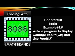 Microprocessor & Microcontroller | Chapter#08 | Example#8.5 | Assembly language | Emu8086
