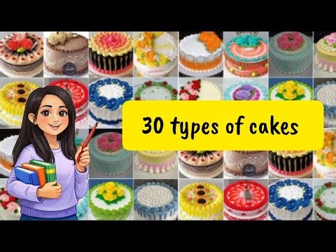 30 Cake Names | yummy Cake Types for Kids 🎂Sweet & Tasty Cakes for Little Learners