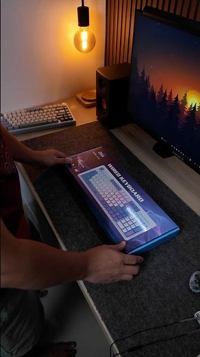 Unboxing the zeus k-24 96% membrane keyboard. Aesthetic keyboard! #keyboard #membranekeyboard
