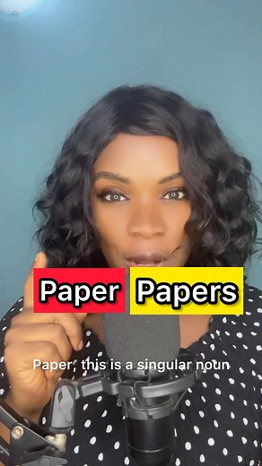 Paper vs Papers. Meaning and difference. #learnwithprecious #amazingdiction | Eke Precious