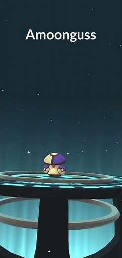 Evolving shiny Foongus #pokemon #pokemongo #evolvepokemon #shinypokemon #foongus #amoonguss