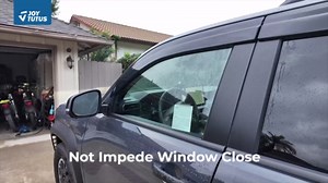 JOYTUTUS Low Profile Rain Guards Compatible with 2025 2026 Toyota 4Runner, Outside Mount Window Vent Visor Tape-On Window Deflectors | No-Gap Design | Reduces Wind Noise & Rain