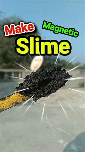 Make A Magnetic Slime 🧲 | Magnet Power #shorts #science