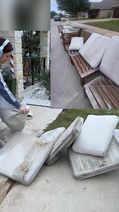 Dyed the trashed patio cushions… Peacock Green! 🦚 Thank y’all for chiming in and voting! This has been fun doing this with y’all and hopefully we will get some great results from this and help make that patio set worth x3 more with the new cushions! :)))) | Blingy Thingy