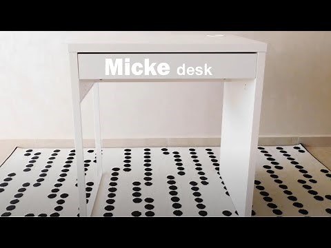 MICKE Desk white IKEA assembly guide