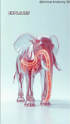 Elephant Digestive System Explained | 3D Stomach and Intestine Anatomy (Educational Animation)