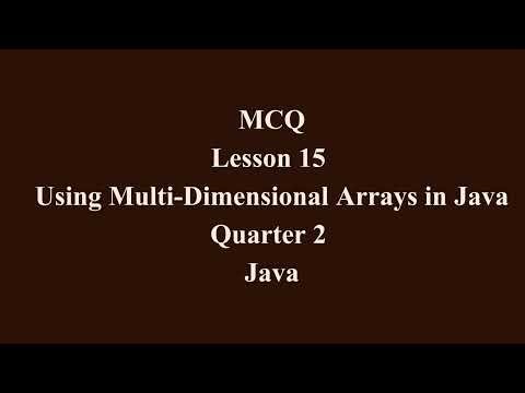 Using Multi-Dimensional Arrays in Java | Q2 Java L15 P3 | SMILE ROAD