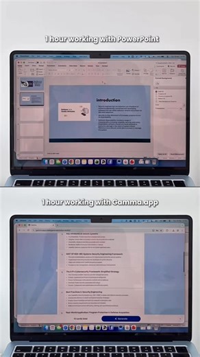 Emma | Study & Tech ☕️ on Instagram: "Nobody uses PowerPoint anymore, bro… No one wants to spend hours creating slide presentations. Gamma.app is taking over it builds an entire presentation in just a few seconds with a single prompt, exactly what everyone is looking for right now. If you’re still using PowerPoint, it’s time to change. Let’s be productive in 2026 🚀 #study #studyvlog #studywithme #studymotivation #student #productivitytool #presentation #slides #gamma #gammapp"