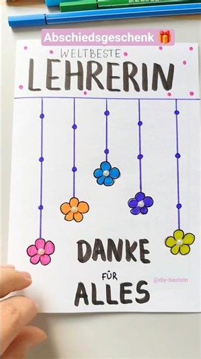 Never be at a loss again: DIY card for a teacher 📝 #crafting #diy #school