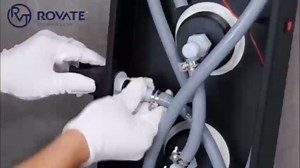 ROVATE LED Shower Panel Tower System with Rainfall Waterfall Shower, Shower Panel with Jets and Rainfall and Handheld, 5 in 1 Brushed Stainless Steel Shower Panel System High Pressure with Tub Spout