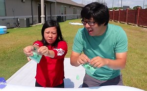 ryan's world :DONT Trust Fall Into Wrong Pool Challenge!