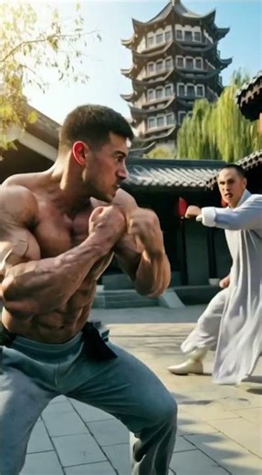 SHOALIN MONKS VS MMA FIGHTER WHO WINS?.#monk #mma #shaolin #mmafighter #kungfu #MMA #shorts #wushu