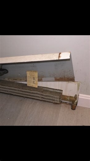 Replace your rusty baseboard heat enclosures. NO PLUMBING REQUIRED! #diy #heating #heat #HomeImprovement #TheFixer | The Fixer