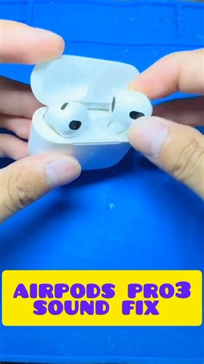 How to fix Airpods pro 3 no sound problem ? 👍#fixairpods #fixnosound #repair #TechRepair #airpods
