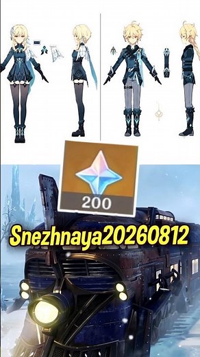 CODIGO 200 PROTOGEMAS 🎁 24 ABRIL 2026 #shorts #genshin Hacia Snezhnaya y hacia el futuro Skin new