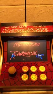19 reactions | Just a little sneak peek of what’s next to come later on  10” SPIDER-MAN VENOM MAXIMUM CARNAGE Mini Arcade Machine with 10,000 games preview  | RETRO BOY Custom Made Bartop Arcade Machines | Facebook