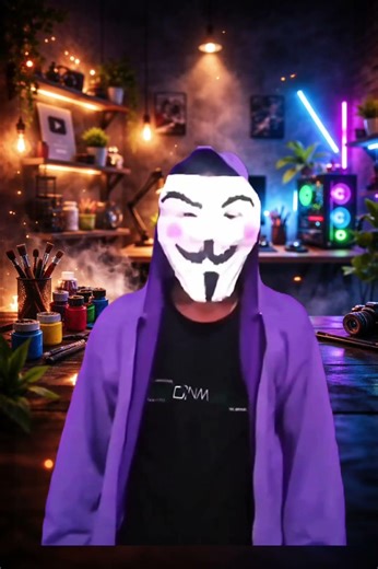 Hacker Mask Making 🔥 Final Reveal | Handmade DIY Craft | #Shorts