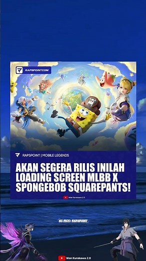 Tampilan loading screen Mlbb x SpongeBob SquarePants | ‪@kurokawa.izana1‬ #infomlbb #spongebob