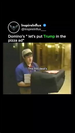 motivation | Business | mindset on Instagram: "In 2005, Domino’s didn’t just sell pizza — they sold perception. They brought in Donald Trump to promote the “555 Deal”: 3 pizzas for $15. A budget offer… wrapped in luxury. Filmed inside Trump Tower, the ad used his brand — wealth, power, dominance — to elevate a simple fast-food promo. It wasn’t about cheese or crust. It was about prestige. 💡 Lesson: In business, the right face can make the cheapest product feel premium. Branding isn’t decoration