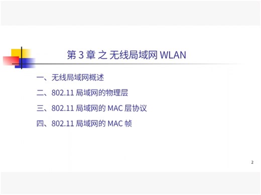 《计算机网络》第三章数据链路层之无线局域网WLAN概述