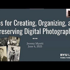 Tips for Creating, Organizing, and Preserving Digital Photographs