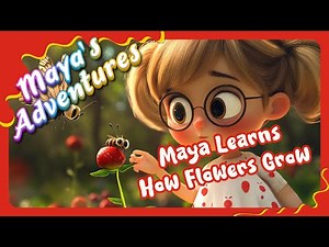Maya Learns How Flowers Grow | Cartoon Story For Kids