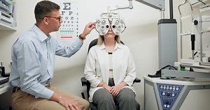 Ophthalmologist Man Woman Eye Exam On Stock Footage Video (100% Royalty-free) 3521553701 | Shutterstock