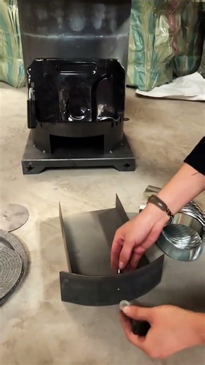 Coal and diesel gasification stove packaged and shipped, installation instructions included.