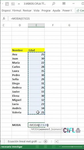 Cap 354: 📊 Calcular la Moda en Excel | Tutorial Estadística