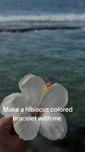 Make a Hibiscus Colored Bracelet Tutorial