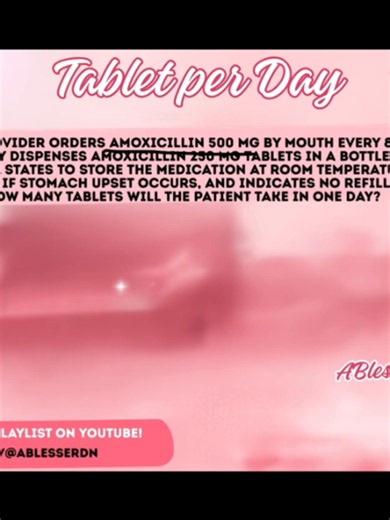Translate before you calculate, choosing the puzzles pieces of tablet per day dosage problems Be sure to watch the full video to see how I solve this problem with no formulas and simple math. The NURSES are COMING!!!!#DosageCalc#ABlessedRN #NursingSchool #NursingStudent #dosagecalculations