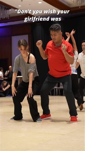 Suuuper hot, sure 🤪🤣 #improv #westcoastswing