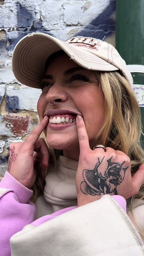 Love this double window tooth gem design!!! Gives the look of mock Grillz 🦷✨ #toothgems #melbourne #fyp