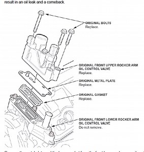 Replace bank 2 rocker arm oil control value