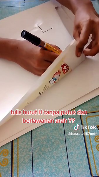 Tutorial Tulis Huruf H Tanpa Putus