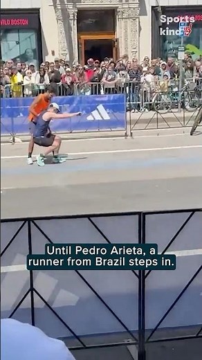 Boston Marathon runner helps fellow competitor finish strong after fall