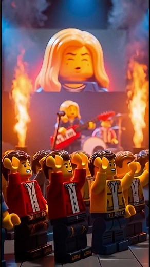 Epic LEGO Rock Concert 🔥 Underground Brick Show | Cinematic 4K🎸#LEGO#YouTubeShorts#ViralVideo