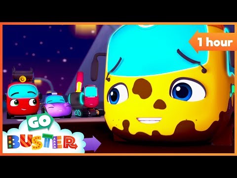 🚍 Stuck in the Mud! | 🛞 Go Buster 1 Hour Special | Go Buster - Bus Cartoons & Kids Stories