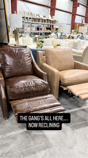 Sterling Crate Home on Instagram: "All your faves, now available in a recliner with a refined sense of style!! Shop all these & MORE during our December Furniture & Home Decor Event NEXT WEEKEND!❤️ Dec. 13th (Sat 9-2) & Dec. 14th (Sun 11-3) 220 Enterprise Court Shelbyville, KY 40065 #rowefinefurniture #furniture #interiordesign"
