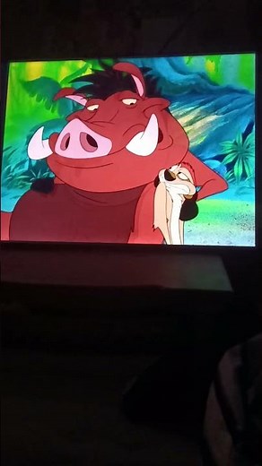 The Lion King's Timon and Pumbaa scene